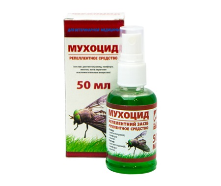 Спрей від мух Мухоцид 50 мл репелентний засіб